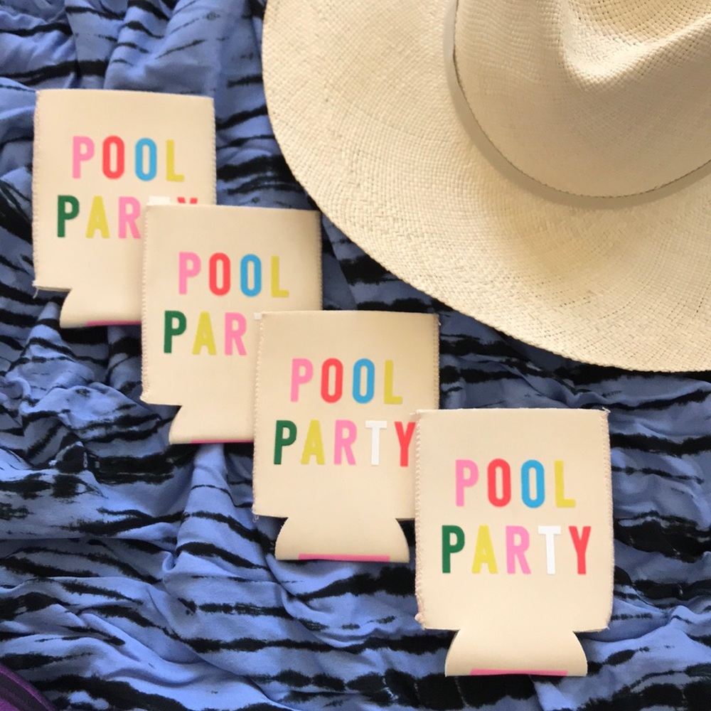Pool Party 👙🌸 Coozies! Set of 4